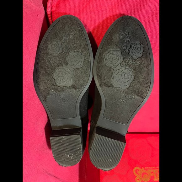 Carlos by Carlos Santana Black Bates 2 Faux Suede Ankle Boot 9/12 with Box - Picture 7 of 7